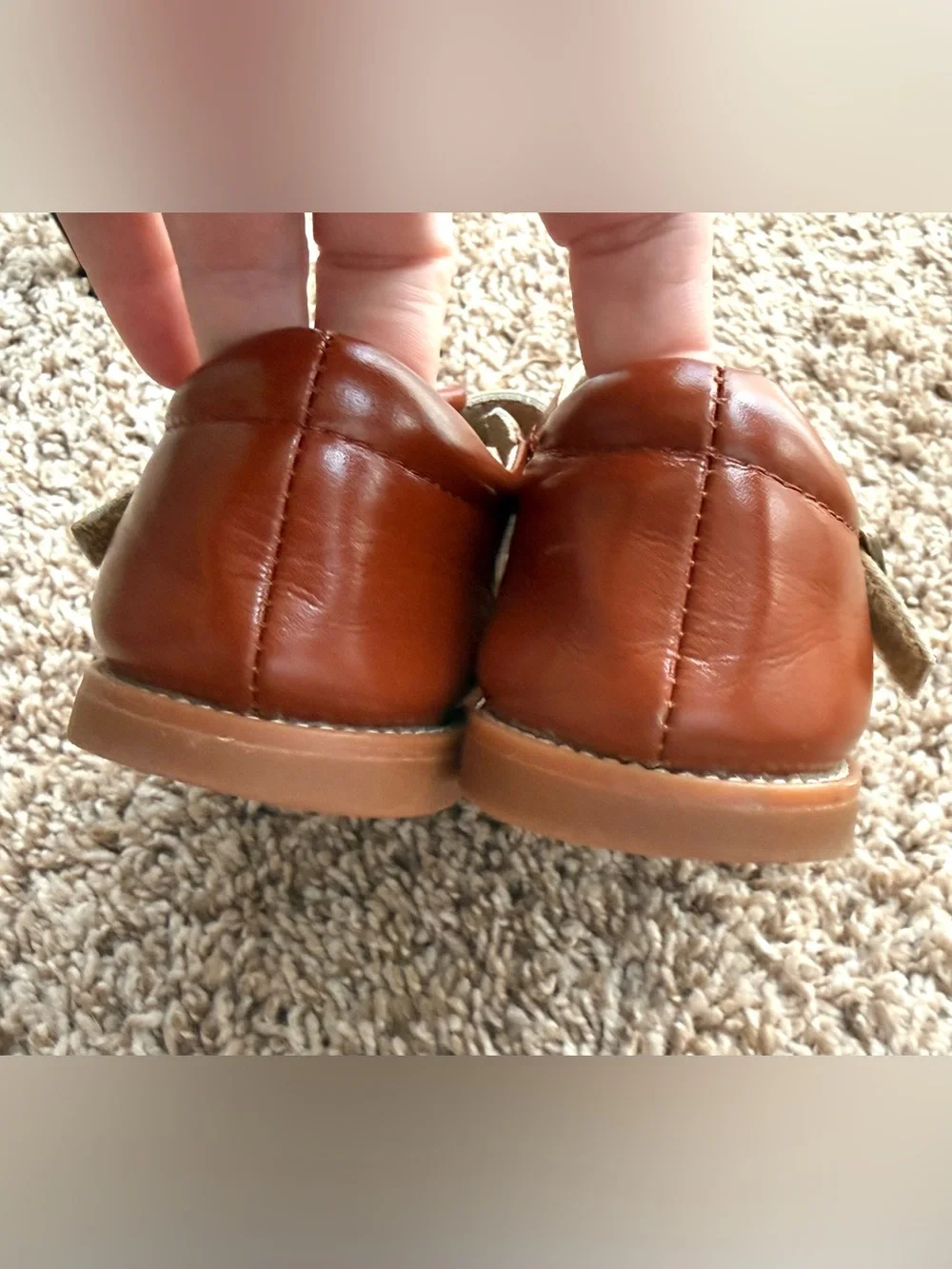 Felix & Flora B366 Girls Size 10M Retro Brown T-Strap Mary Jane Shoes